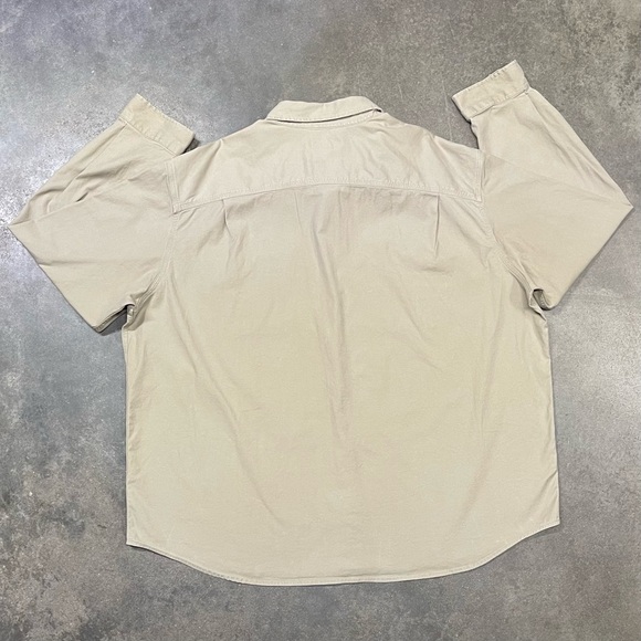 Carhartt Canvas Long Sleeve Button Down Relaxed Fit Work Shirt - Picture 4 of 9